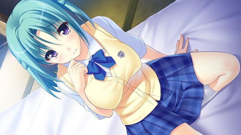 anime girl in school uniform