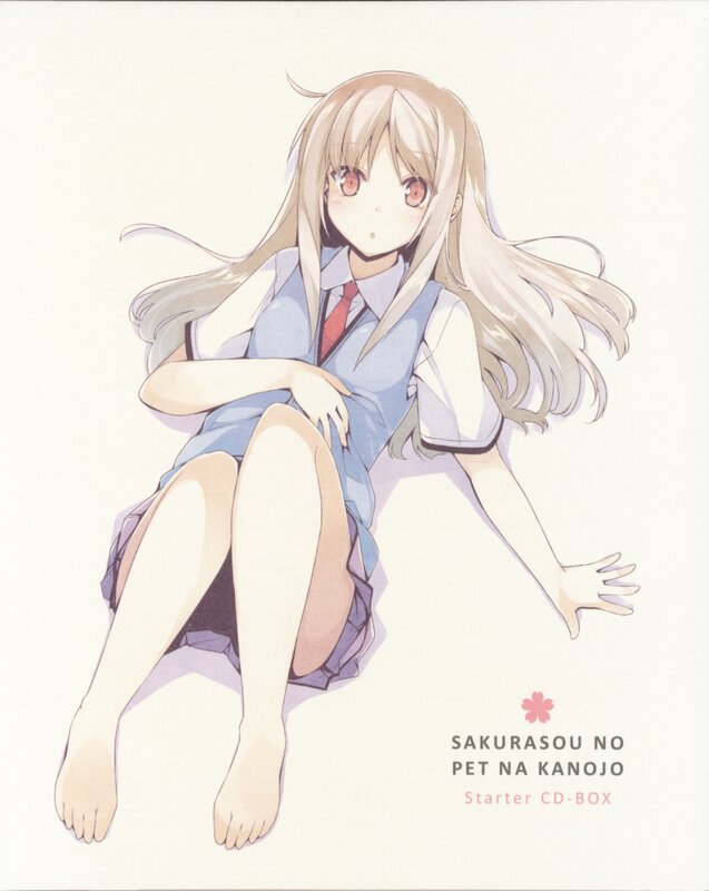 Anime girl in school uniform