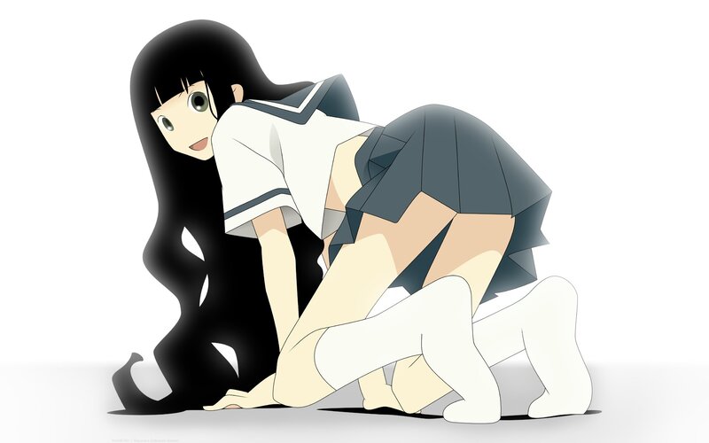 anime girl in school uniform