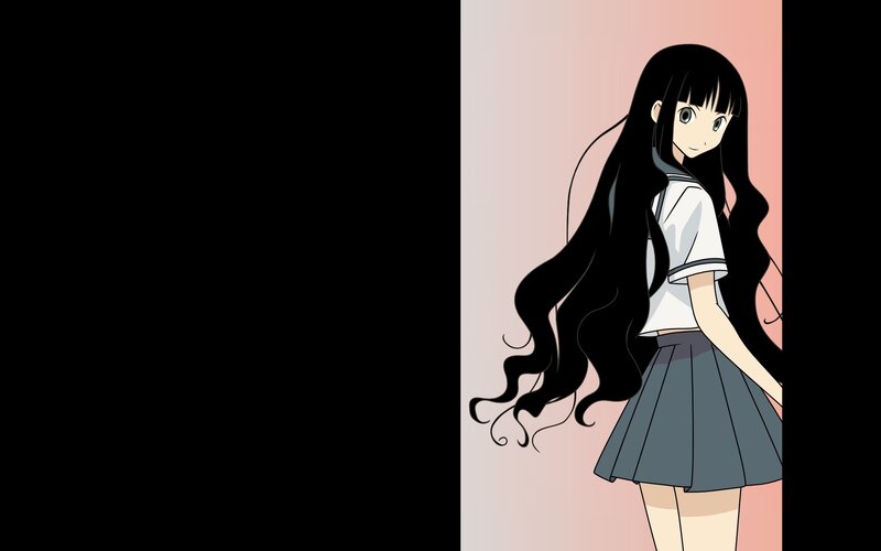 anime girl in school uniform