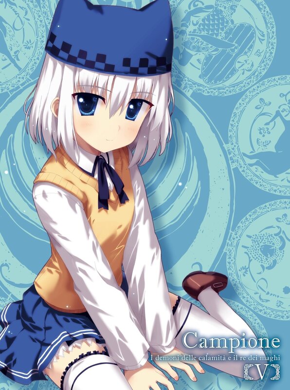 Anime girl in school uniform