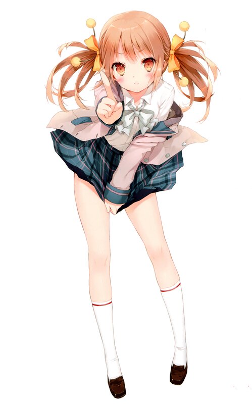 anime girl in school uniform