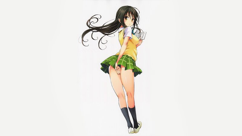anime girl in school uniform