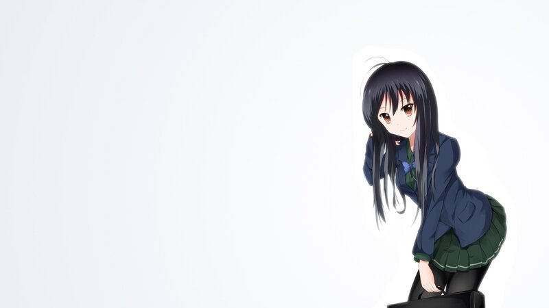 anime girl in school uniform