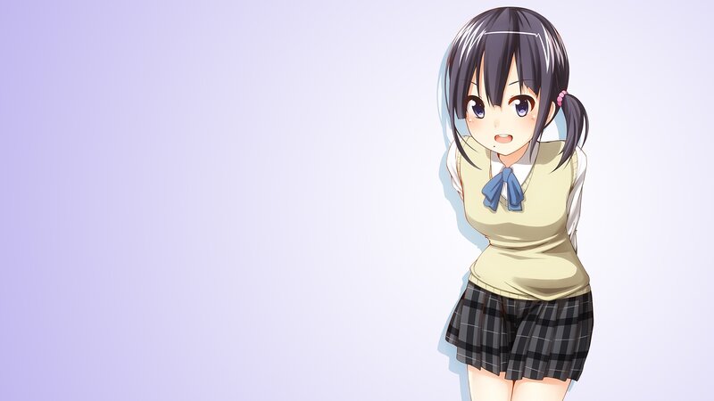 anime girl in school uniform