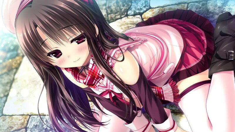 anime girl in school uniform