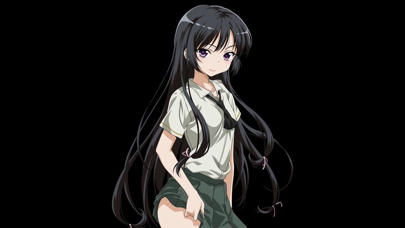 anime girl in school uniform