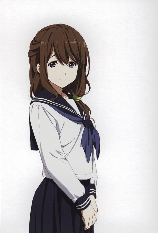 anime girl in school uniform