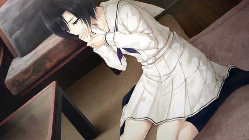 anime girl in school uniform