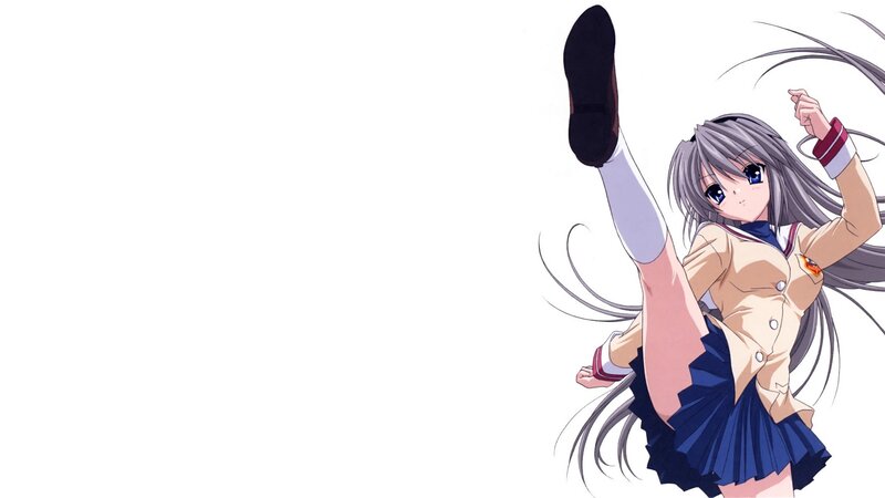 anime girl in school uniform