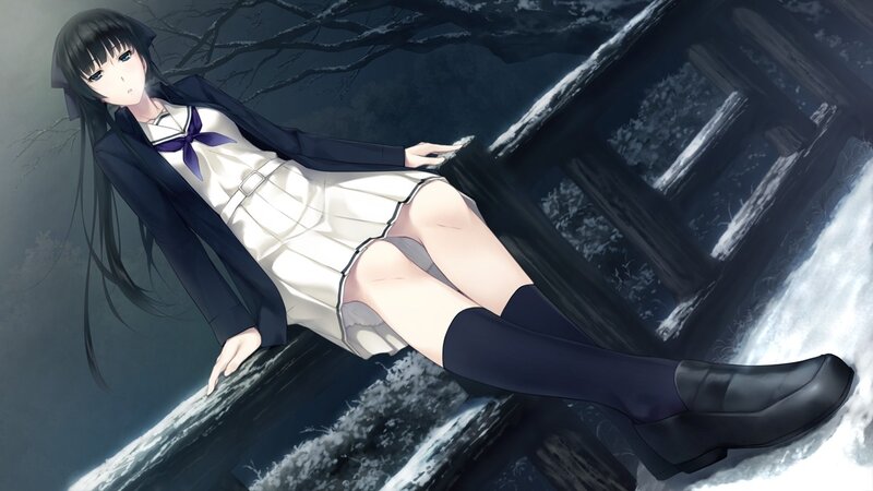 anime girl in school uniform
