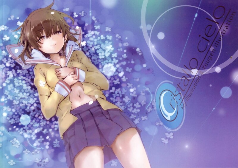 anime girl in school uniform