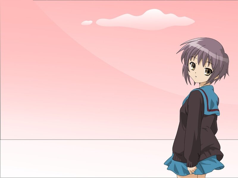 anime girl in school uniform