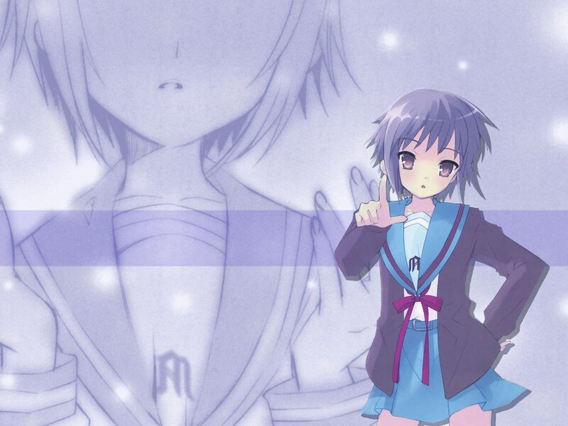 anime girl in school uniform