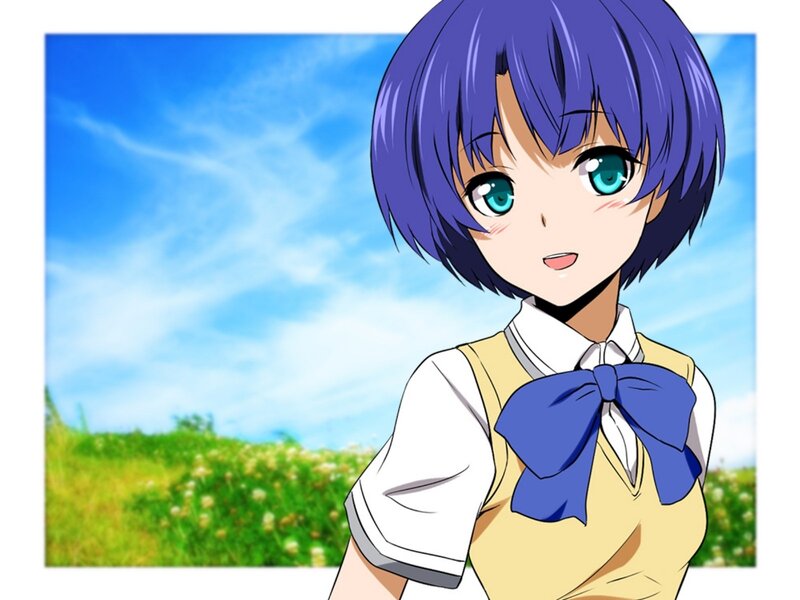 anime girl in school uniform