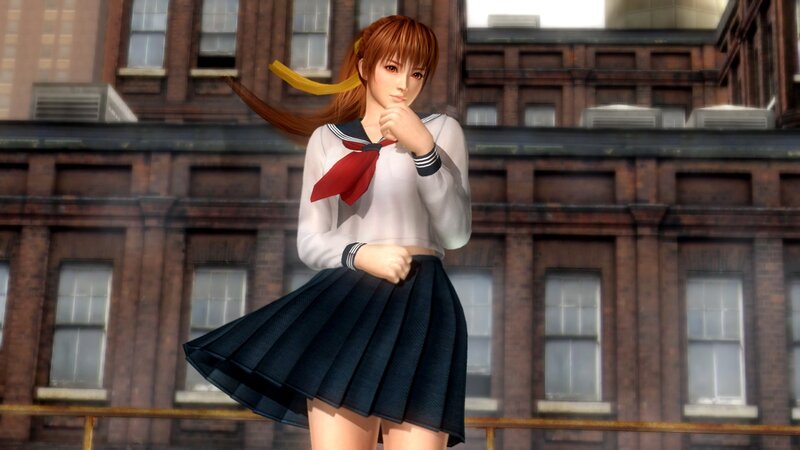 anime girl in school uniform