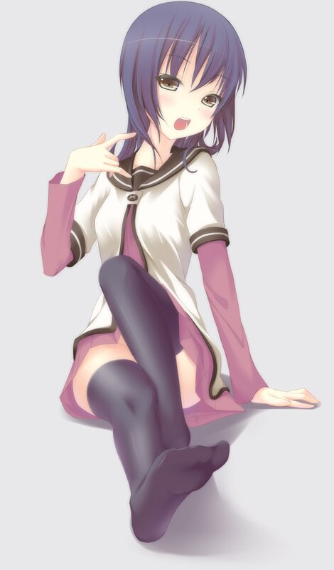 anime girl in school uniform