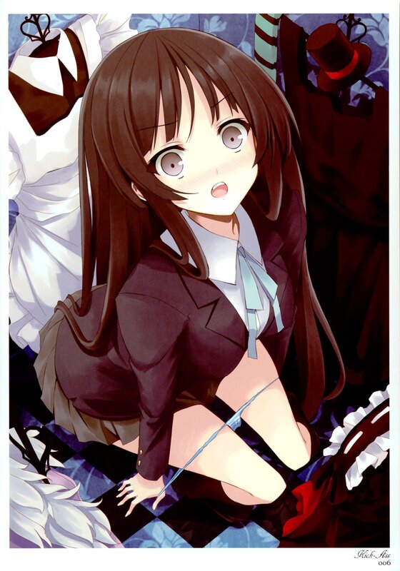 anime girl in school uniform
