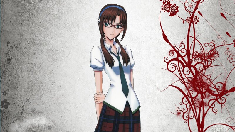 anime girl in school uniform