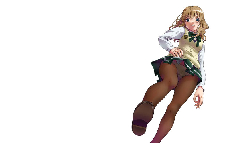 anime girl in school uniform