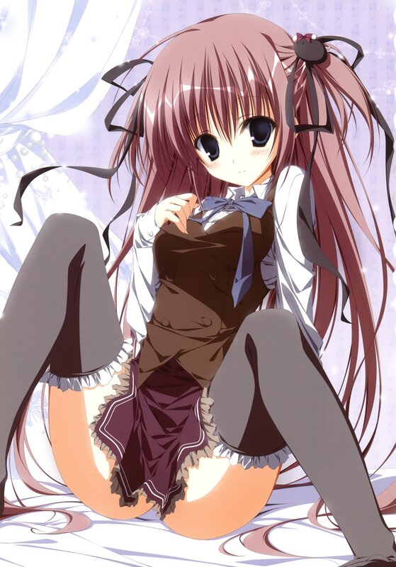 anime girl in school uniform