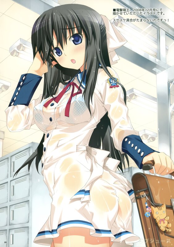 anime girl in school uniform