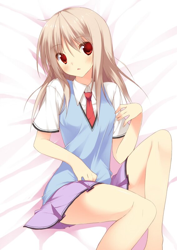 anime girl in school uniform