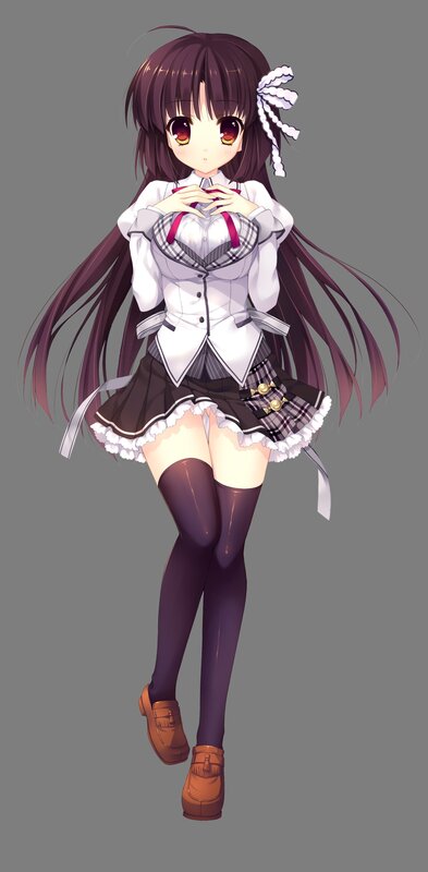 anime girl in school uniform