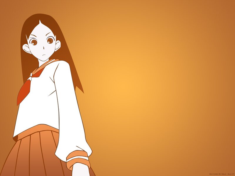 anime girl in school uniform