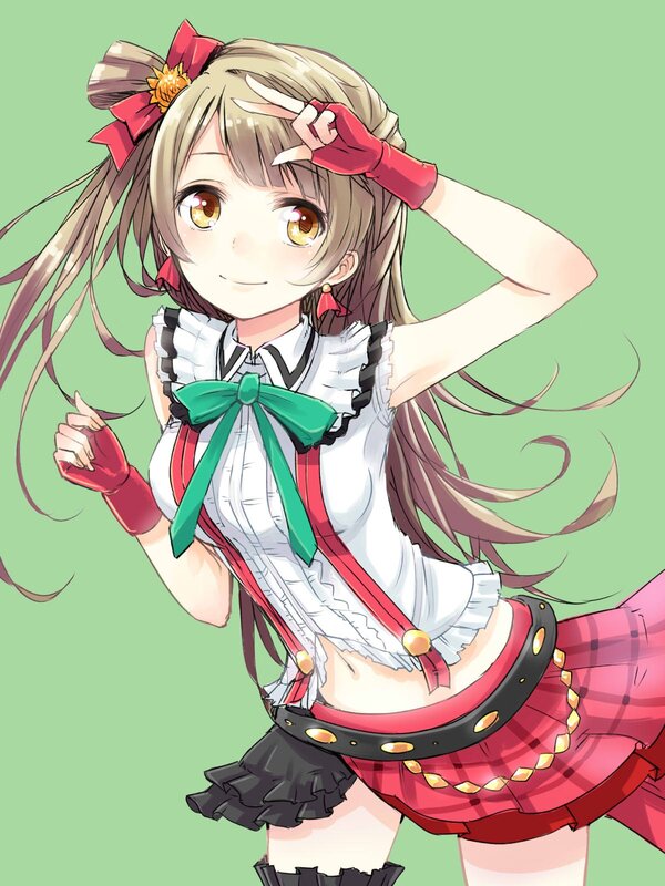 anime girl in school uniform