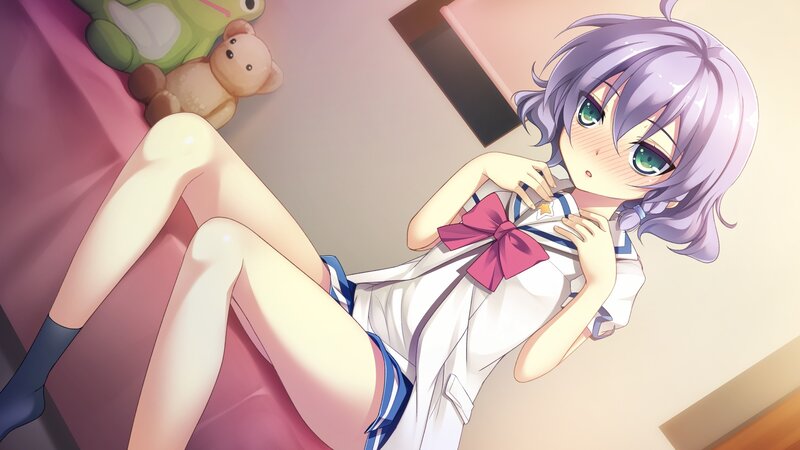 anime girl in school uniform