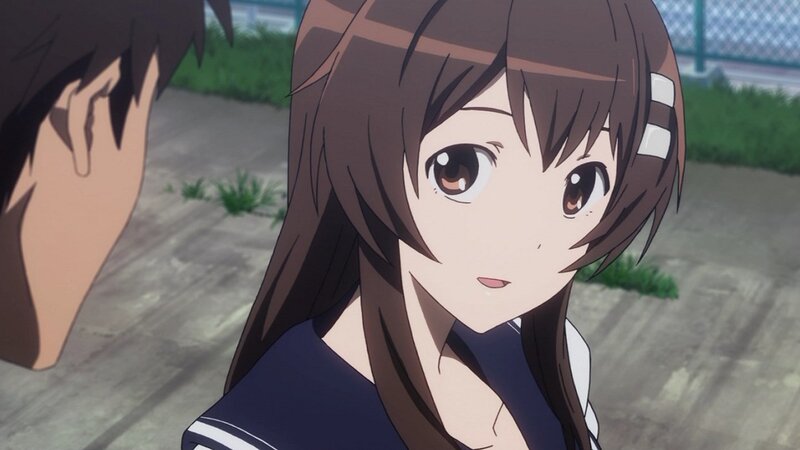 anime girl in school uniform