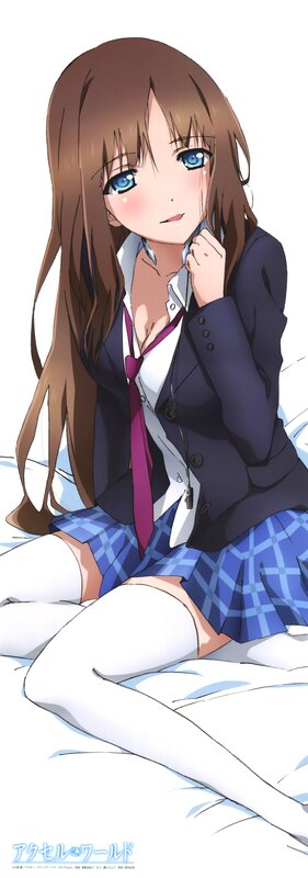 anime girl in school uniform