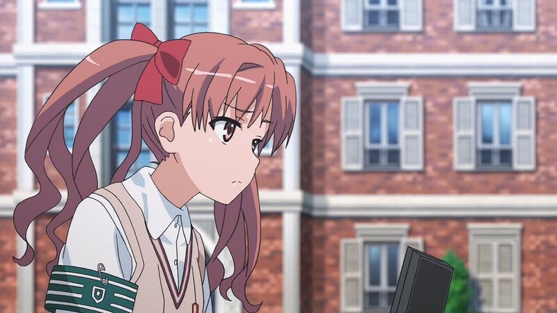 anime girl in school uniform