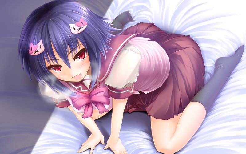 anime girl in school uniform