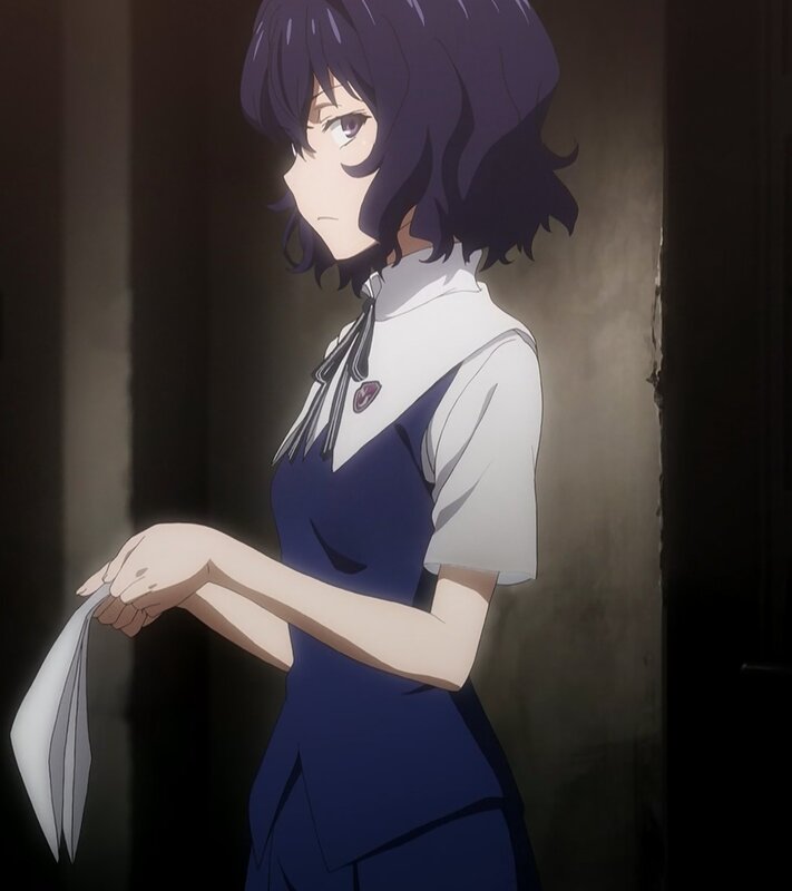 anime girl in school uniform