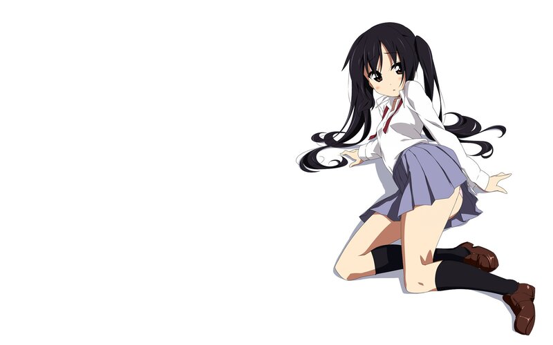 anime girl in school uniform