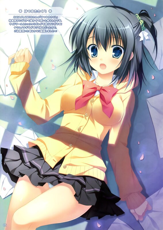 Anime girl in school uniform