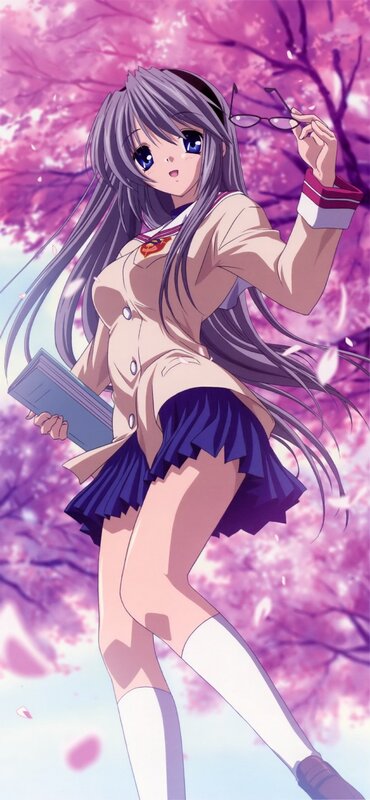 anime girl in school uniform