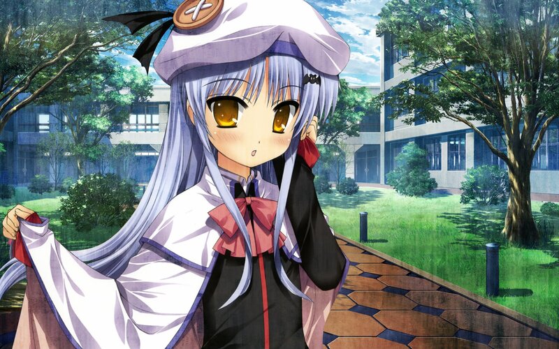 anime girl in school uniform