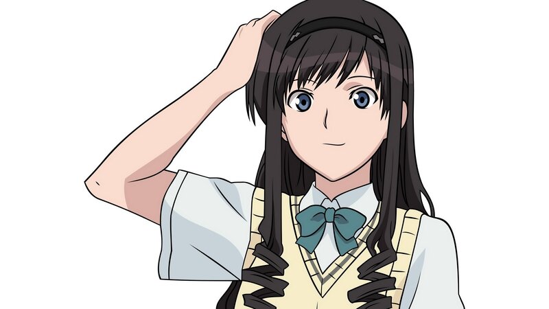 anime girl in school uniform
