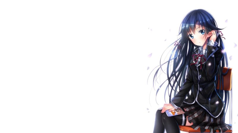 anime girl in school uniform