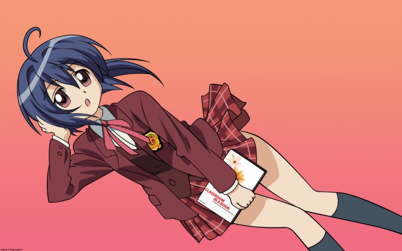 anime girl in school uniform