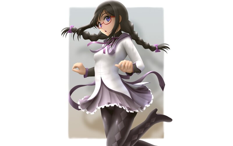 anime girl in school uniform