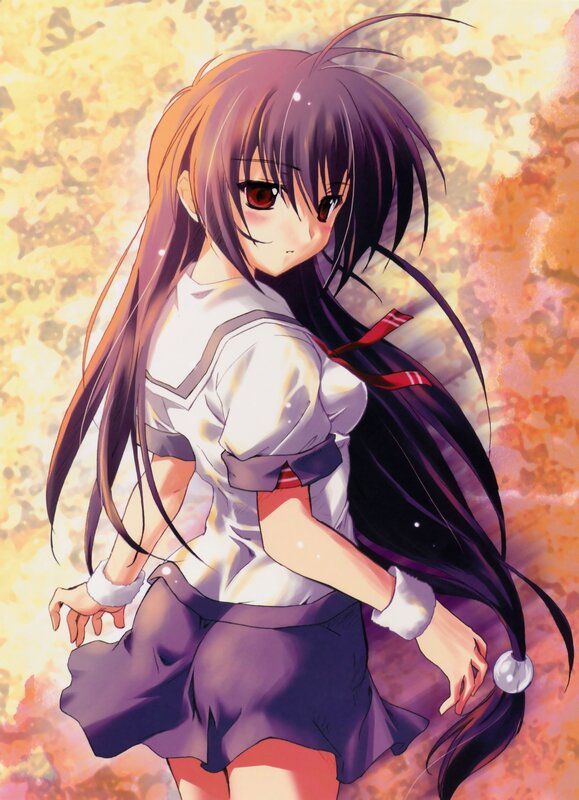 anime girl in school uniform