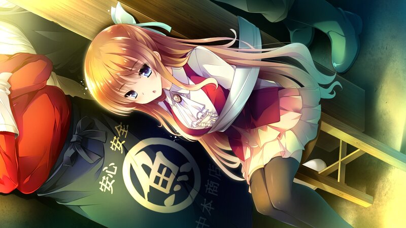anime girl in school uniform