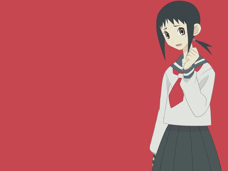 anime girl in school uniform