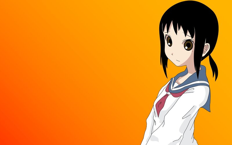 anime girl in school uniform