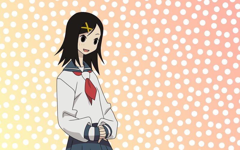 anime girl in school uniform