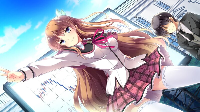 anime girl in school uniform